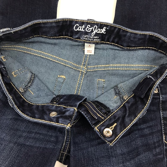 Cat & Jack Super Skinny Jeans Sz 8 - Picture 6 of 8